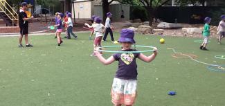 kids playing at O'Connor Coop School